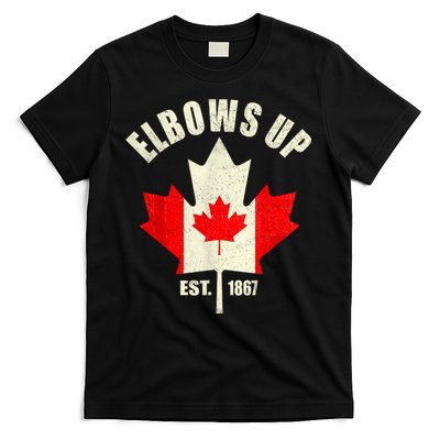 Elbows Up Canada Est 1867 Proud Canadian Strong Canada T-Shirt