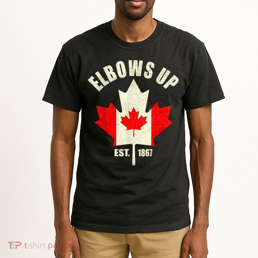 Elbows Up Canada Est 1867 Proud Canadian Strong Canada Tall T-Shirt
