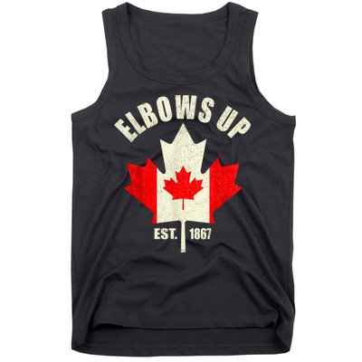 Elbows Up Canada Est 1867 Proud Canadian Strong Canada Tank Top