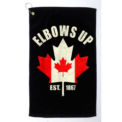 Elbows Up Canada Est 1867 Proud Canadian Strong Canada Golf Towel