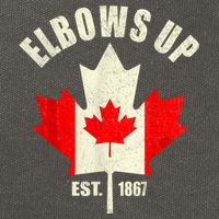 Elbows Up Canada Est 1867 Proud Canadian Strong Canada Cotton Canvas Backpack