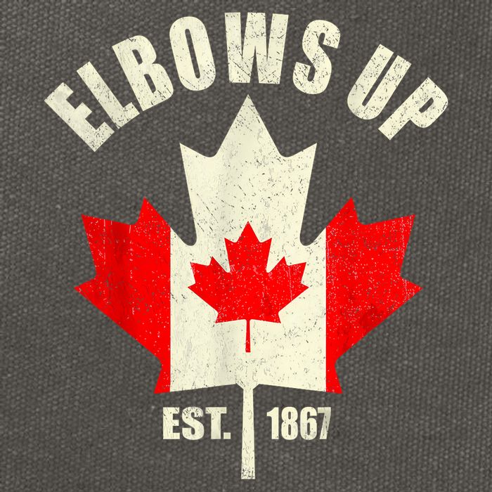 Elbows Up Canada Est 1867 Proud Canadian Strong Canada Cotton Canvas Backpack