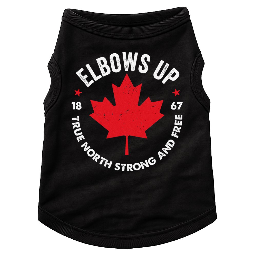 Elbows Up Canada Est 1867 Proud Canadian Strong Canada Gifts Gift Doggie Tank