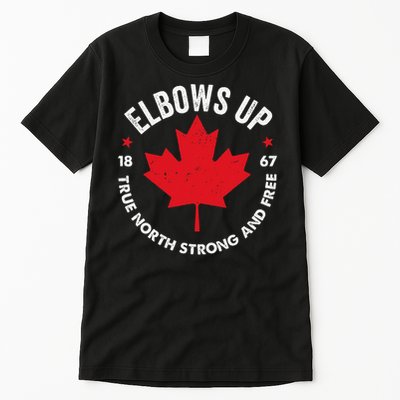 Elbows Up Canada Est 1867 Proud Canadian Strong Canada Gifts Gift Tall T-Shirt