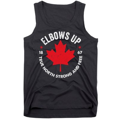 Elbows Up Canada Est 1867 Proud Canadian Strong Canada Gifts Gift Tank Top