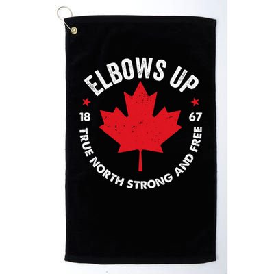 Elbows Up Canada Est 1867 Proud Canadian Strong Canada Gifts Gift Golf Towel