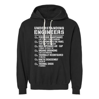 Explained Understanding Engineers Mechanical Engineering Garment-Dyed Fleece Hoodie