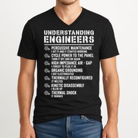 Explained Understanding Engineers Mechanical Engineering V-Neck T-Shirt