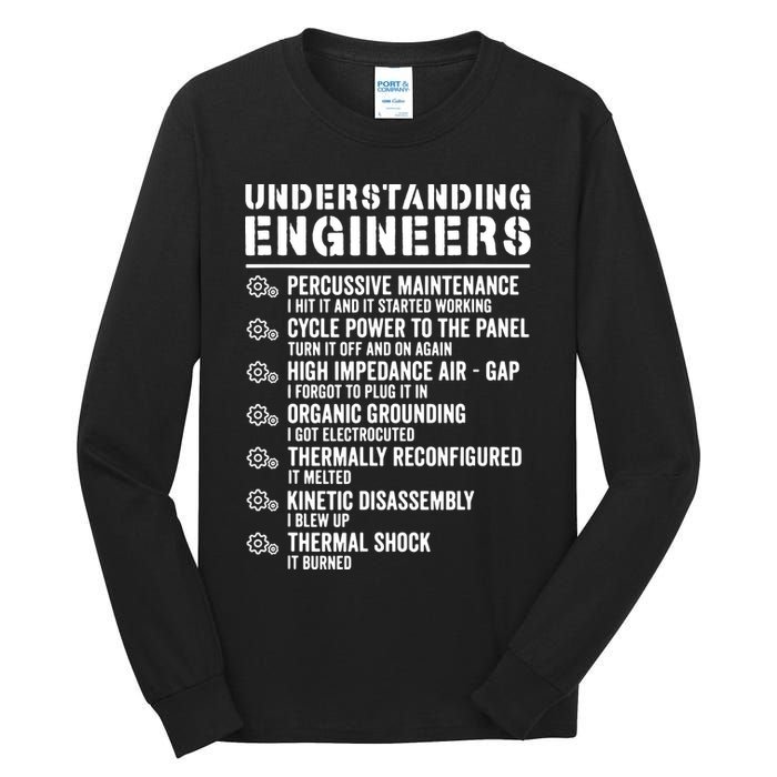 Explained Understanding Engineers Mechanical Engineering Tall Long Sleeve T-Shirt