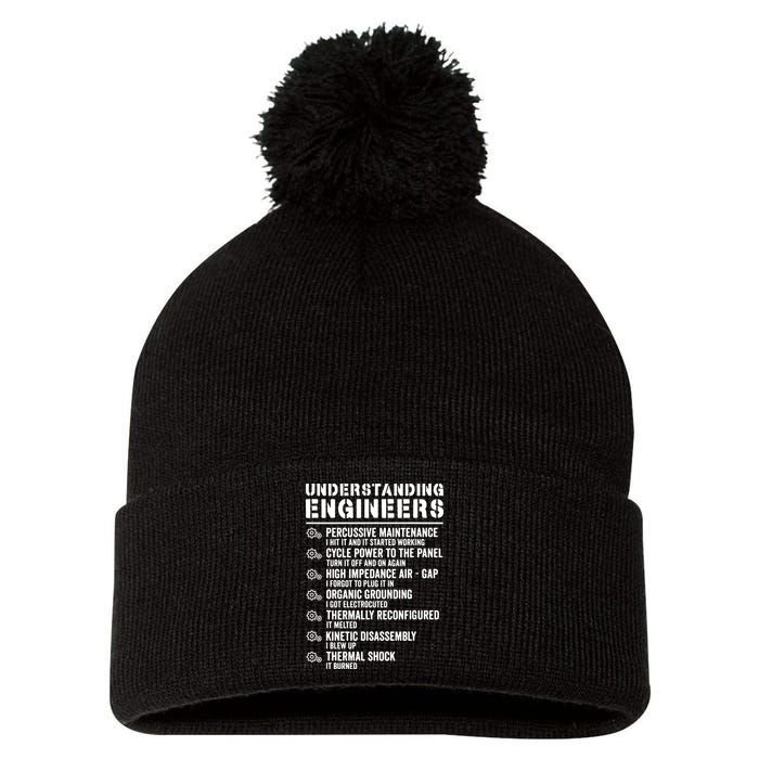 Explained Understanding Engineers Mechanical Engineering Pom Pom 12in Knit Beanie