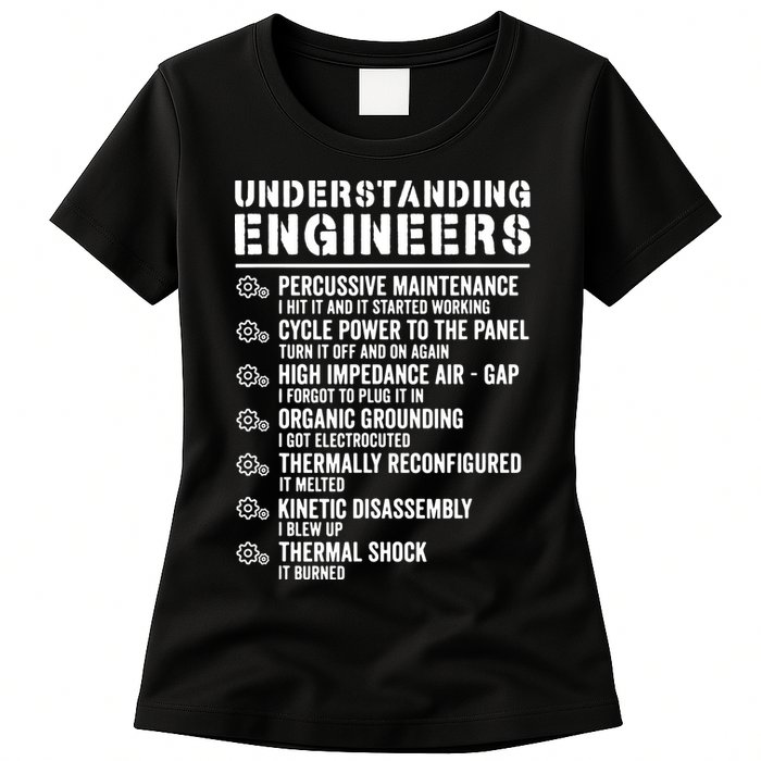 Explained Understanding Engineers Mechanical Engineering Womens T-Shirt