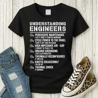 Explained Understanding Engineers Mechanical Engineering Womens T-Shirt