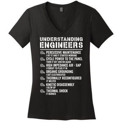 Explained Understanding Engineers Mechanical Engineering Women's V-Neck T-Shirt