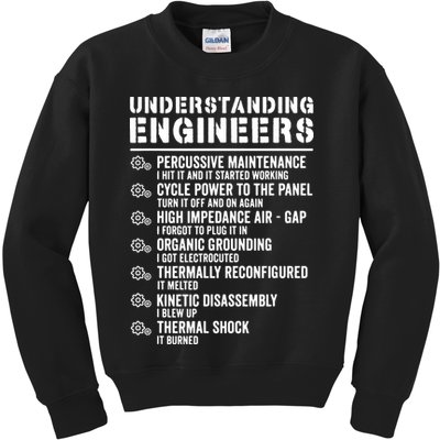 Explained Understanding Engineers Mechanical Engineering Kids Sweatshirt