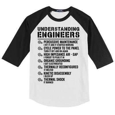 Explained Understanding Engineers Mechanical Engineering Kids Colorblock Raglan Jersey