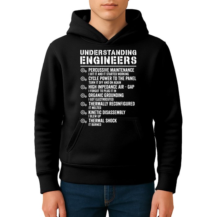 Explained Understanding Engineers Mechanical Engineering Kids Hoodie