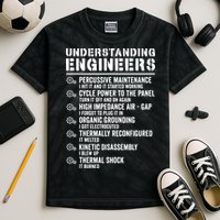 Explained Understanding Engineers Mechanical Engineering Kids Tie-Dye T-Shirt