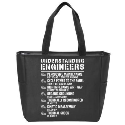 Explained Understanding Engineers Mechanical Engineering Zip Tote Bag