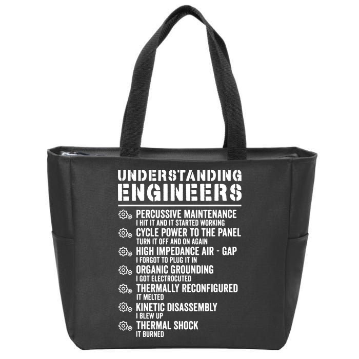 Explained Understanding Engineers Mechanical Engineering Zip Tote Bag