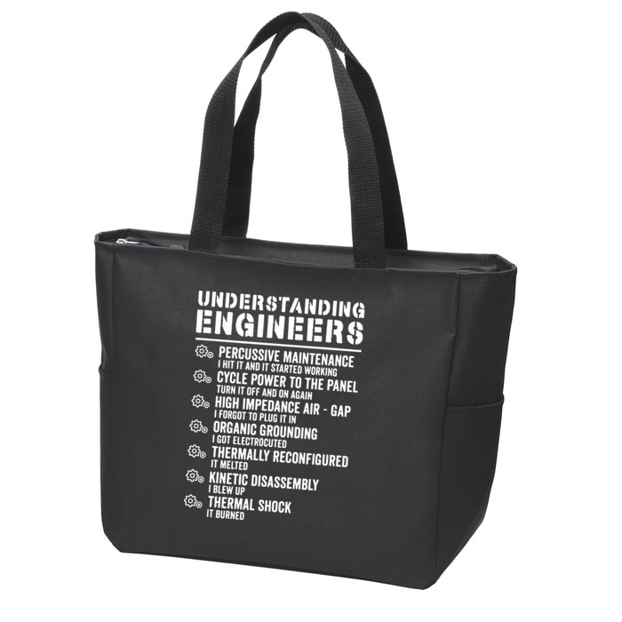 Explained Understanding Engineers Mechanical Engineering Zip Tote Bag