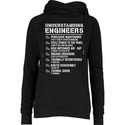 Explained Understanding Engineers Mechanical Engineering Womens Funnel Neck Pullover Hood