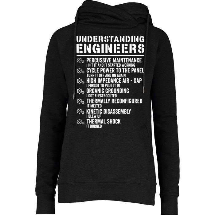 Explained Understanding Engineers Mechanical Engineering Womens Funnel Neck Pullover Hood