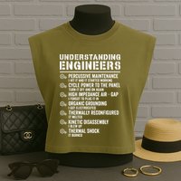 Explained Understanding Engineers Mechanical Engineering Garment-Dyed Women's Muscle Tee