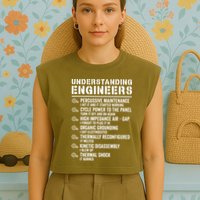 Explained Understanding Engineers Mechanical Engineering Garment-Dyed Women's Muscle Tee
