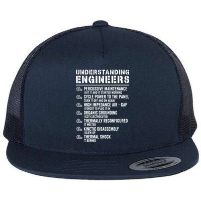 Explained Understanding Engineers Mechanical Engineering Flat Bill Trucker Hat