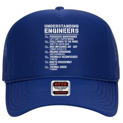 Explained Understanding Engineers Mechanical Engineering High Crown Mesh Back Trucker Hat