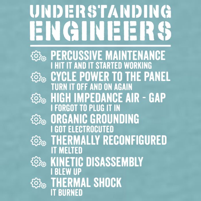 Explained Understanding Engineers Mechanical Engineering Sueded Cloud Jersey T-Shirt