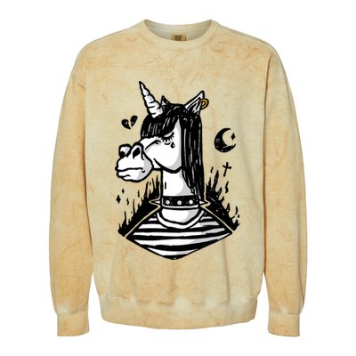 Emo Unicorn Colorblast Crewneck Sweatshirt