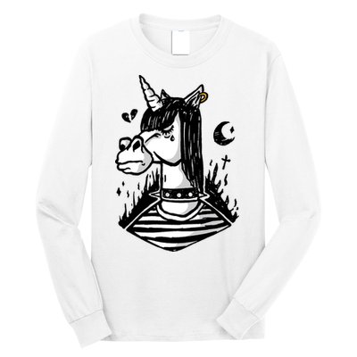 Emo Unicorn Long Sleeve Shirt