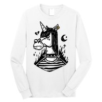 Emo Unicorn Long Sleeve Shirt