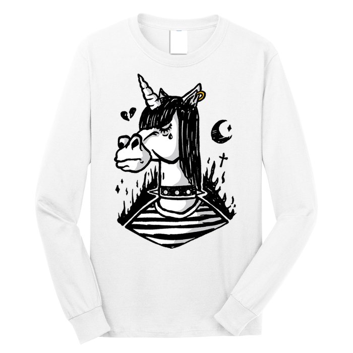 Emo Unicorn Long Sleeve Shirt