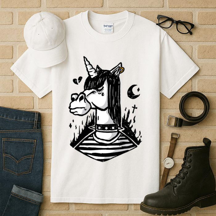 Emo Unicorn Tall T-Shirt