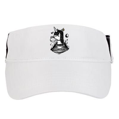Emo Unicorn Adult Drive Performance Visor