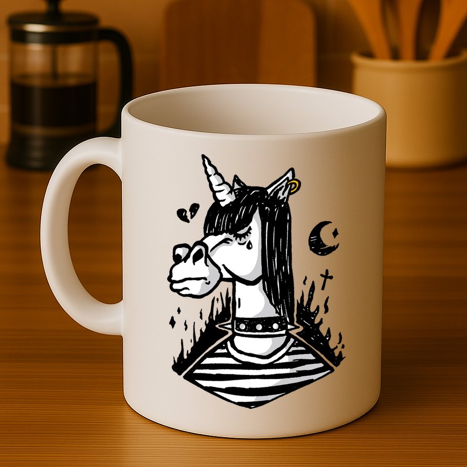 Emo Unicorn Mug