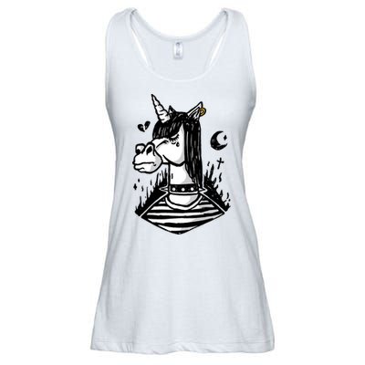 Emo Unicorn Ladies Essential Flowy Tank