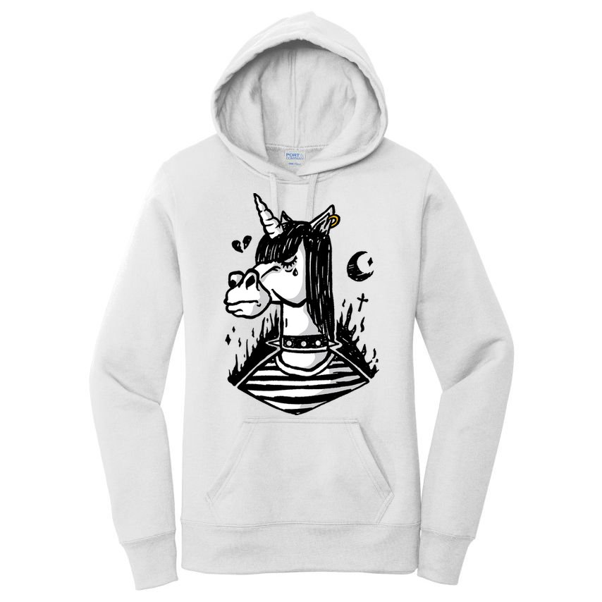 Emo Unicorn Women's Pullover Hoodie