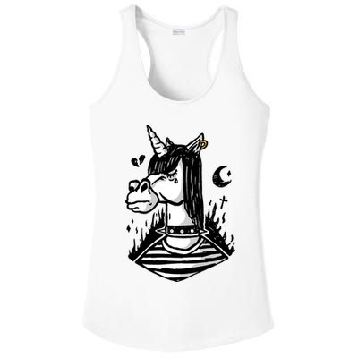 Emo Unicorn Ladies PosiCharge Competitor Racerback Tank