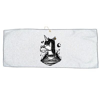 Emo Unicorn Large Microfiber Waffle Golf Towel