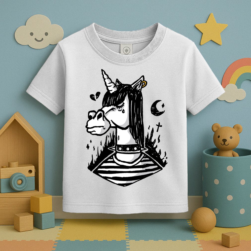 Emo Unicorn Toddler T-Shirt