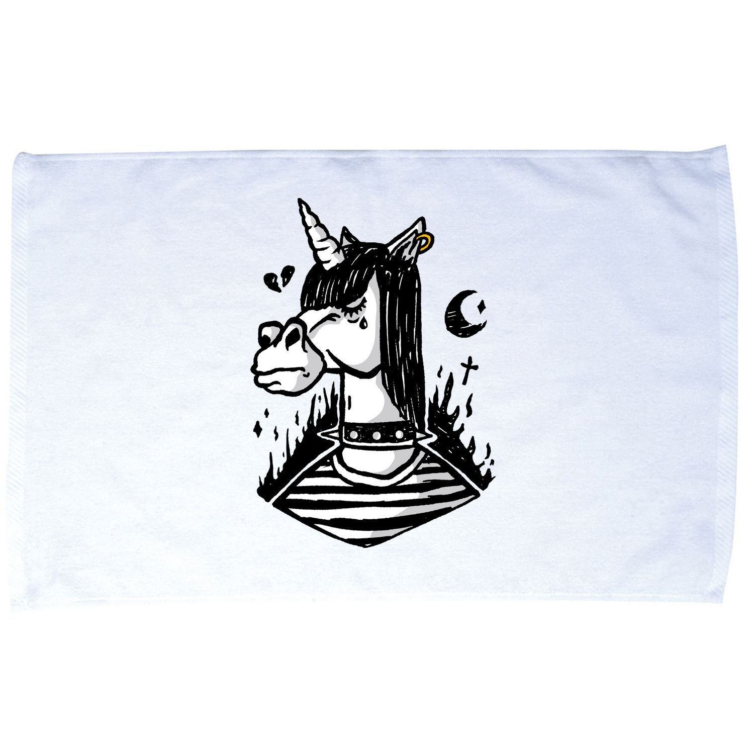 Emo Unicorn Microfiber Hand Towel