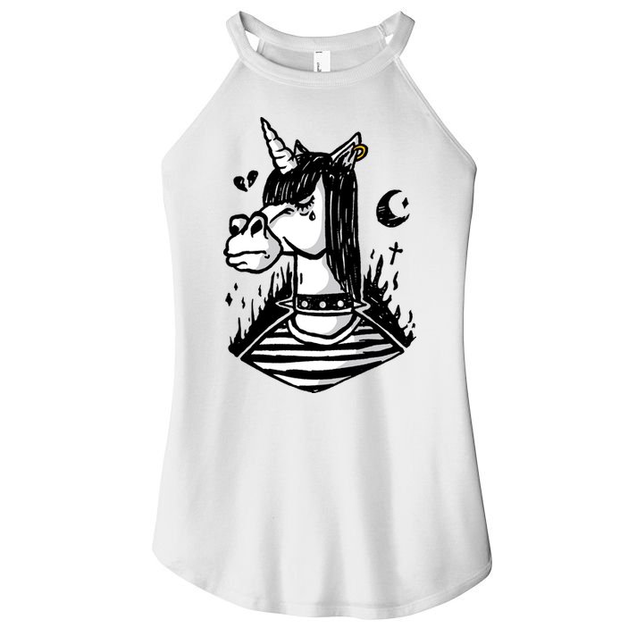 Emo Unicorn Women's Perfect Tri Rocker Tank