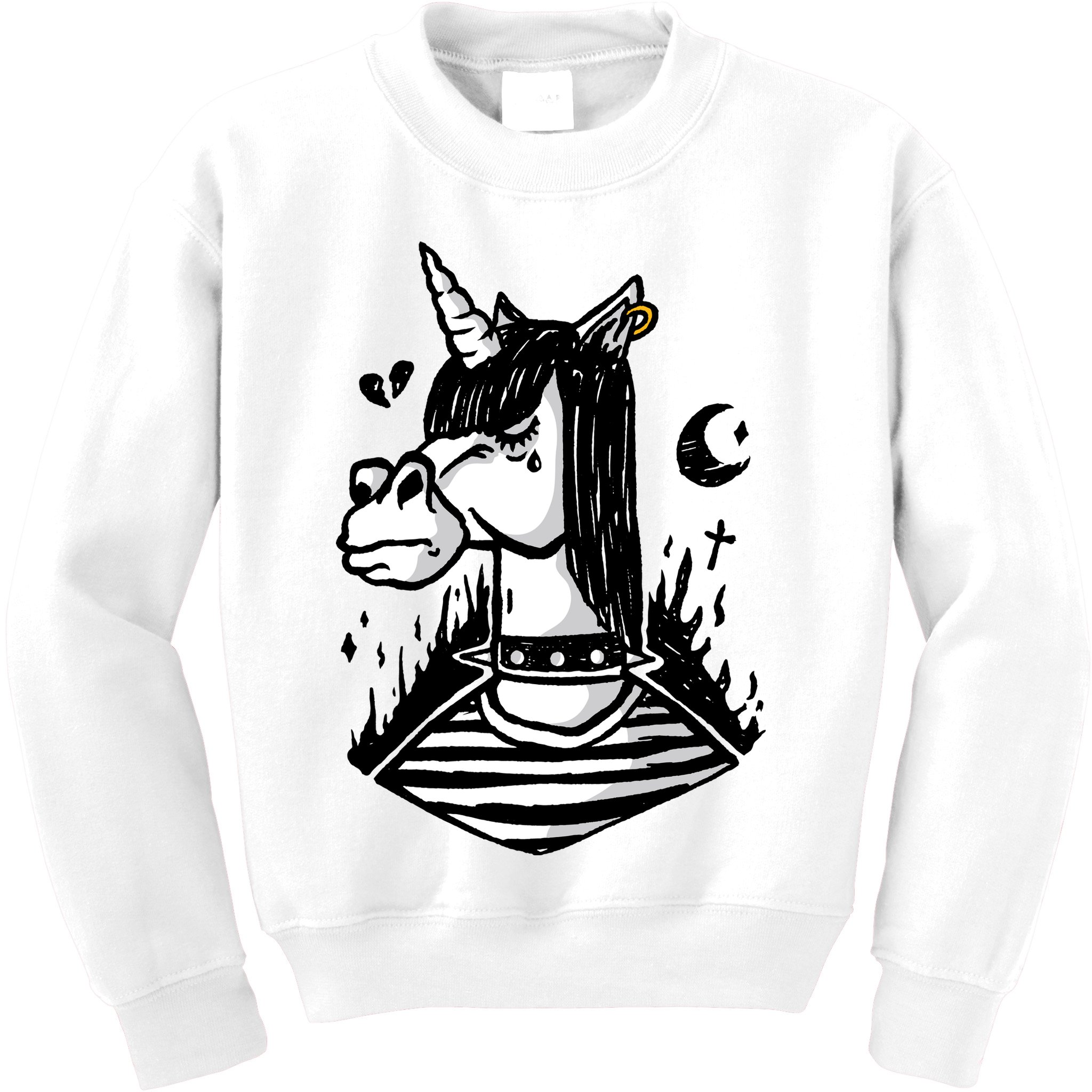 Emo Unicorn Kids Sweatshirt
