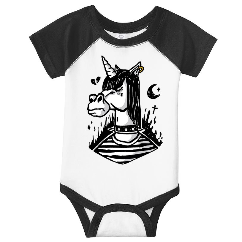 Emo Unicorn Infant Baby Jersey Bodysuit
