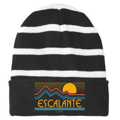 Escalante Utah Striped Beanie with Solid Band