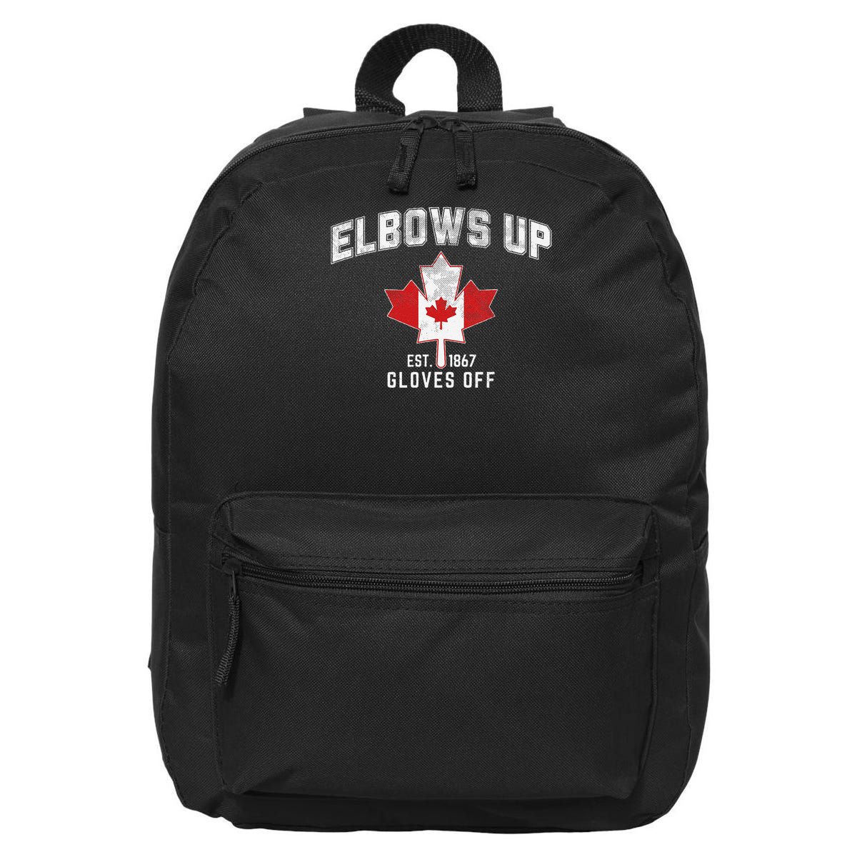 Elbows Up EST 1867 Canadian Maple Leaf Canada Gift 16 in Basic Backpack