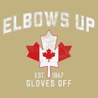 Elbows Up EST 1867 Canadian Maple Leaf Canada Gift Cooling Performance Crew T-Shirt